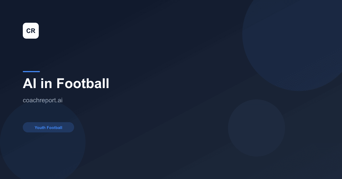 How AI Is Transforming Youth Football Coaching in the UK